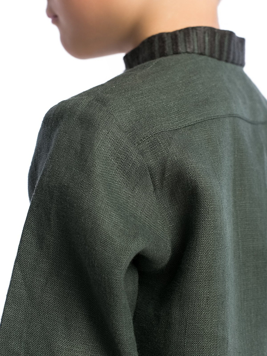 Boys embroidered shirt Green Sparrow [0]