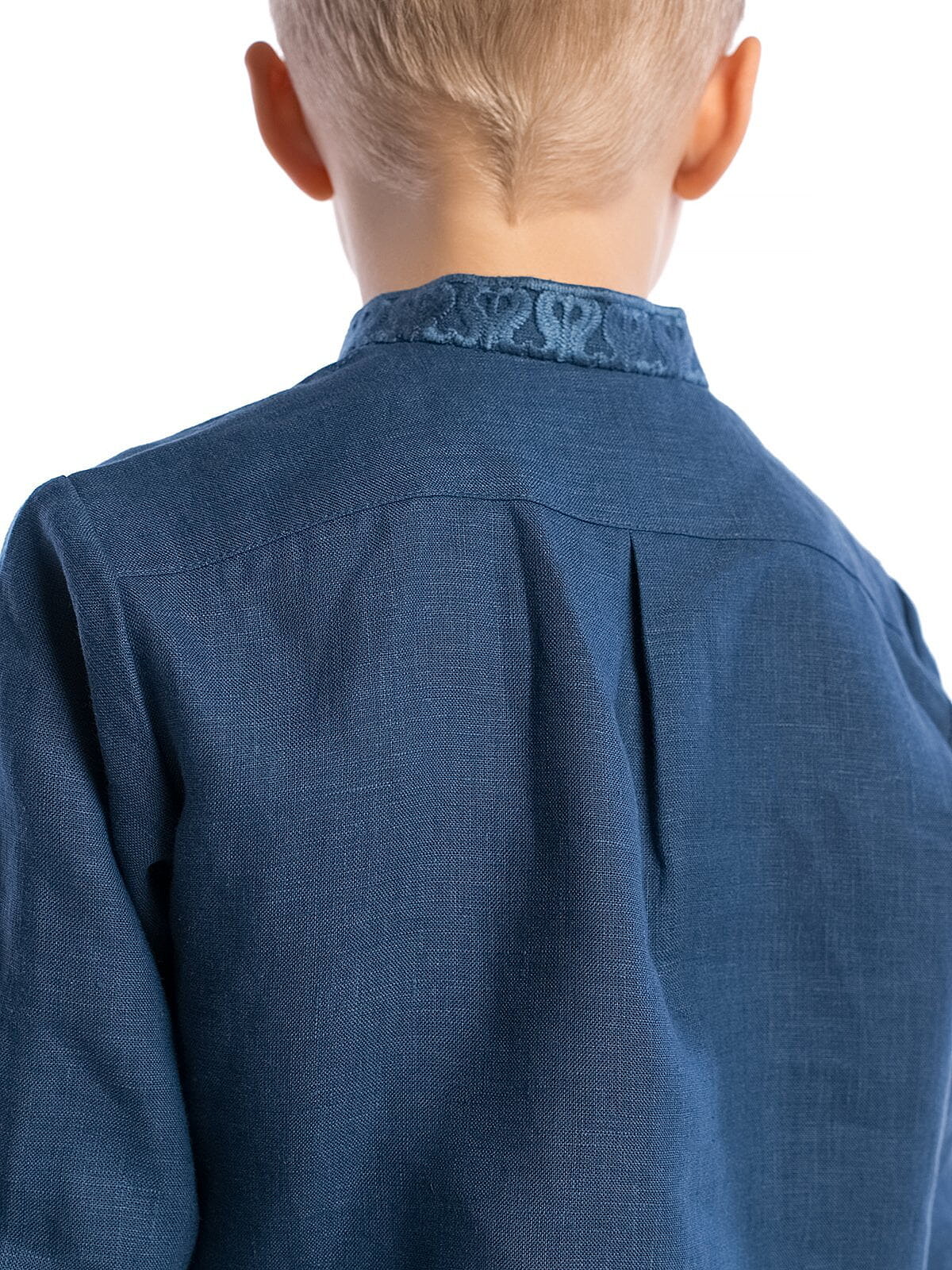 Boy`s embroidered shirt K30 Blue photo