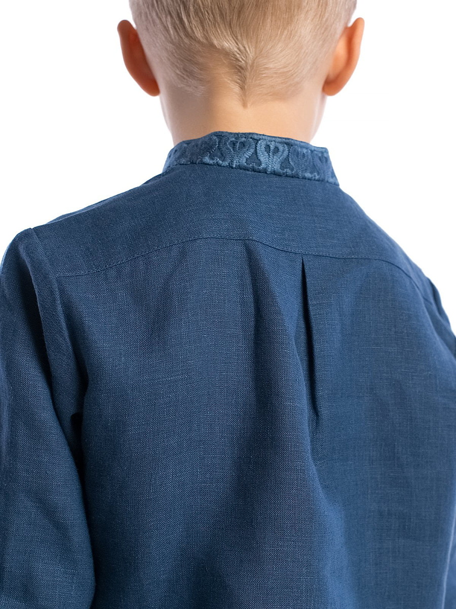 Boy`s embroidered shirt K30 Blue [0]