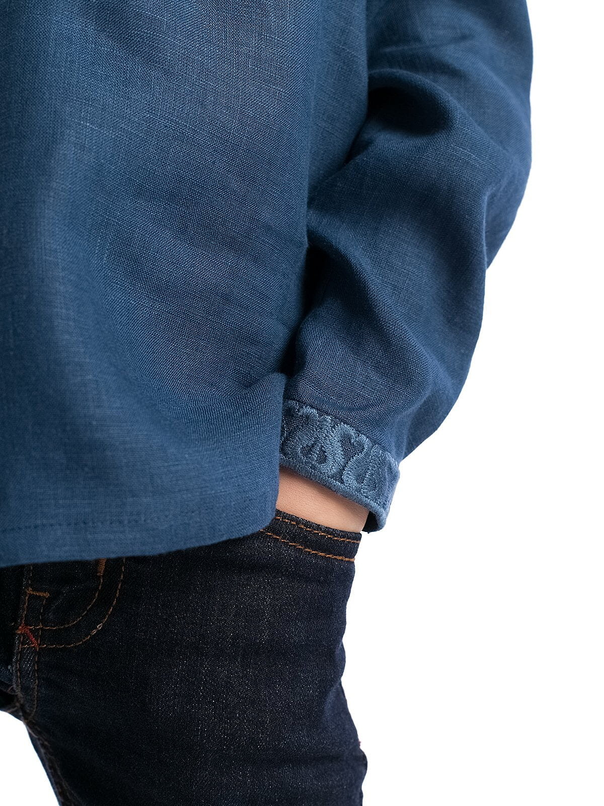 Boy`s embroidered shirt K30 Blue in Ukraine