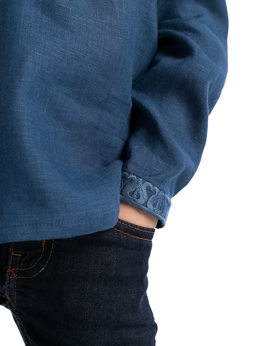 Boy`s embroidered shirt K30 Blue [0]