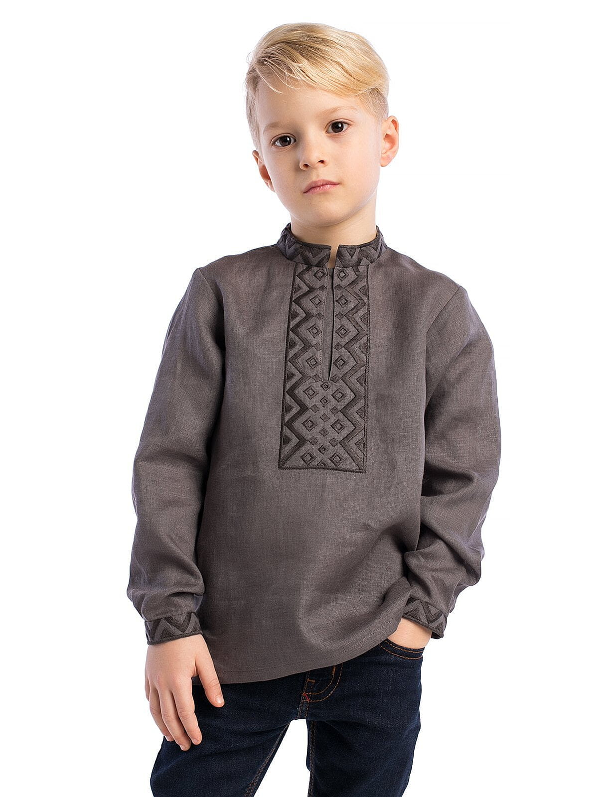 Boy`s embroidered shirt Zig-Zag Buy
