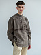 Men's linen shirt with embroidery Adam Brown