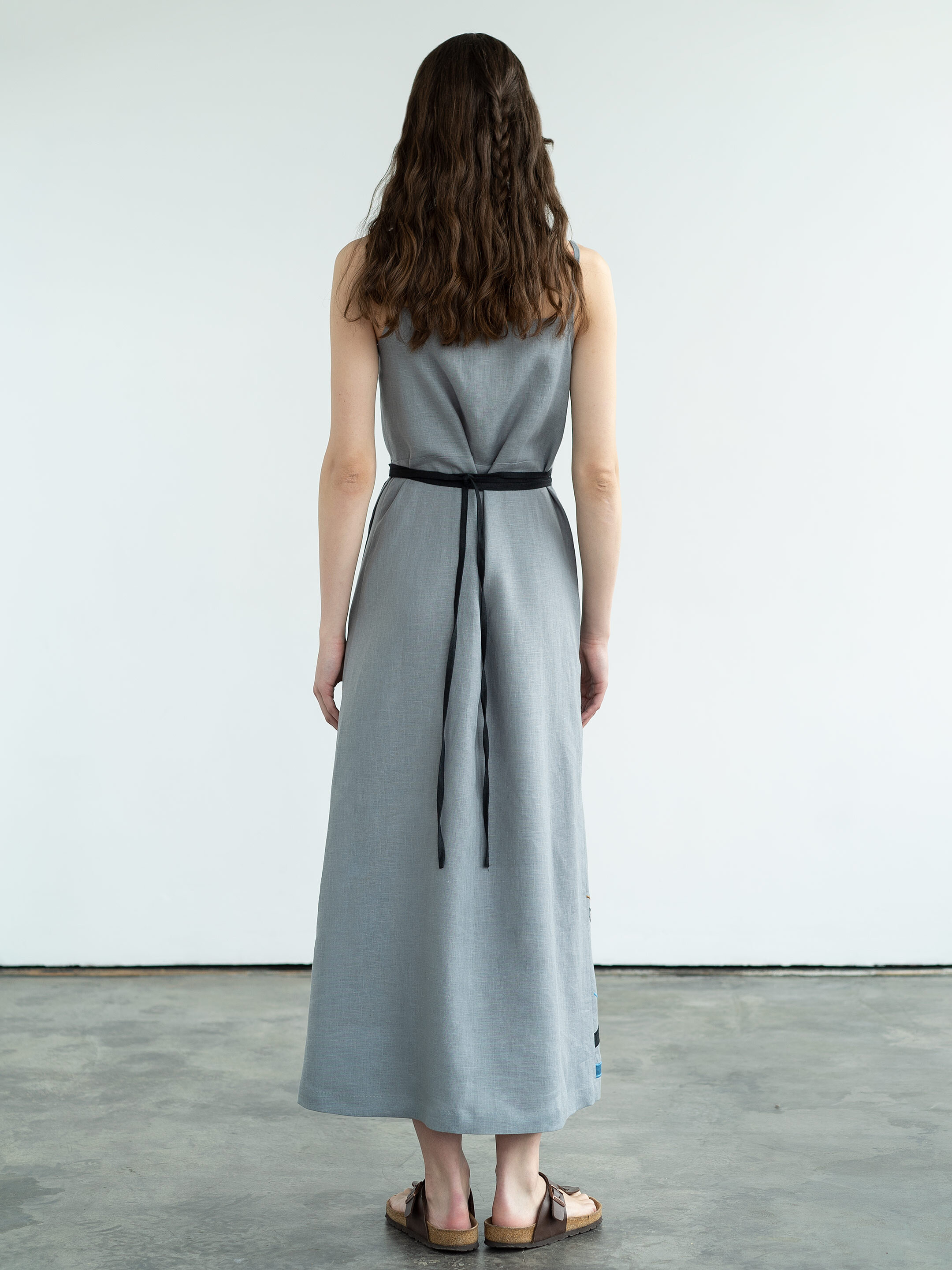 Linen sundress with applique and embroidery Malevych in Ukraine