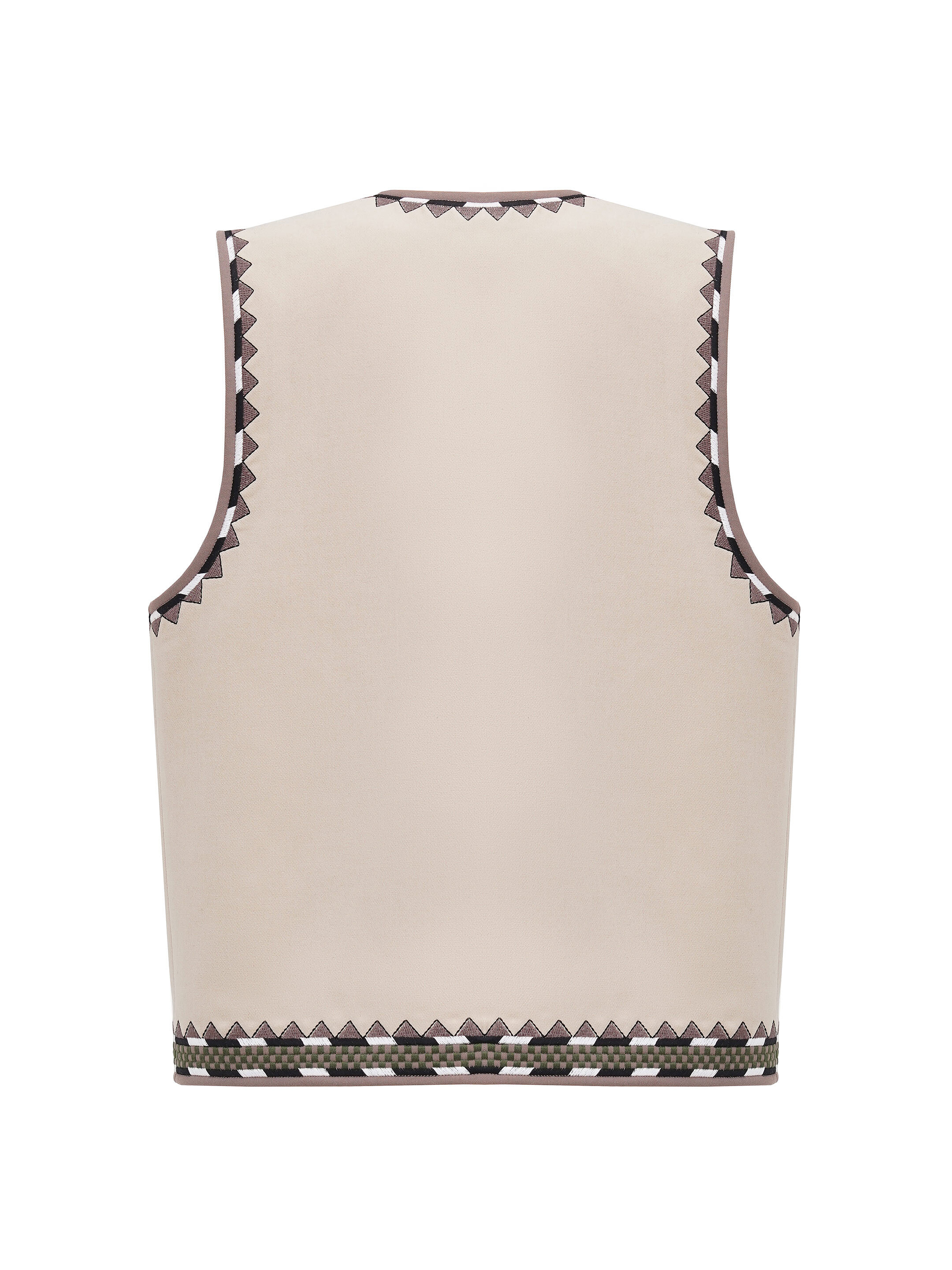 Vest with embroidery and appliqué Folk buy