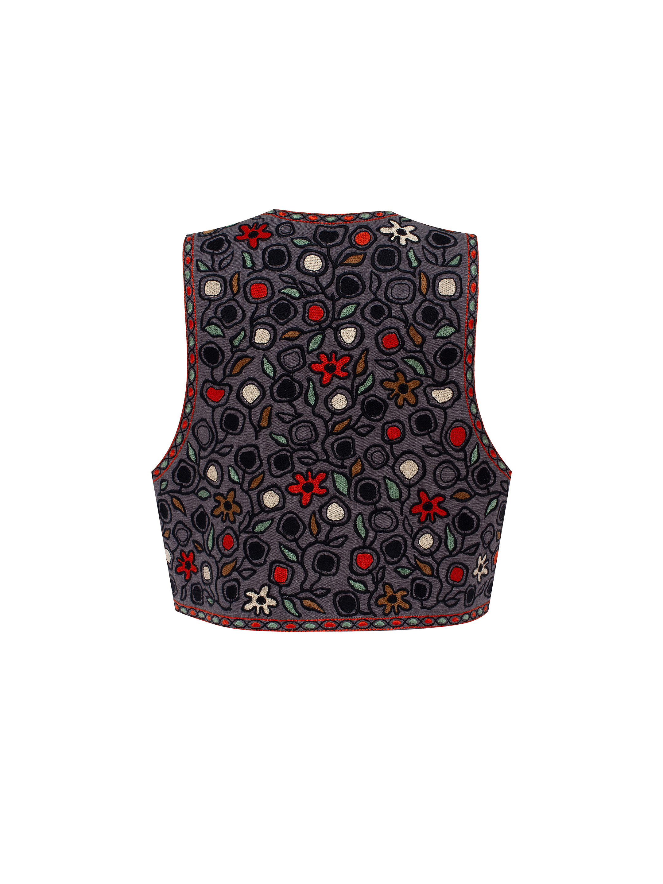 Linen vest with embroidery Zadorozhniy Jacket order