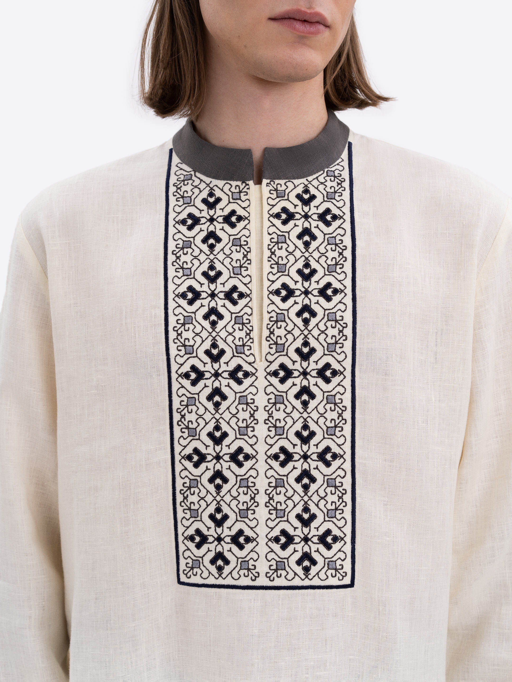 Men's shirt with embroidery TOR photo
