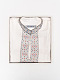 Set for creating men's embroidered shirt DUB WHITE