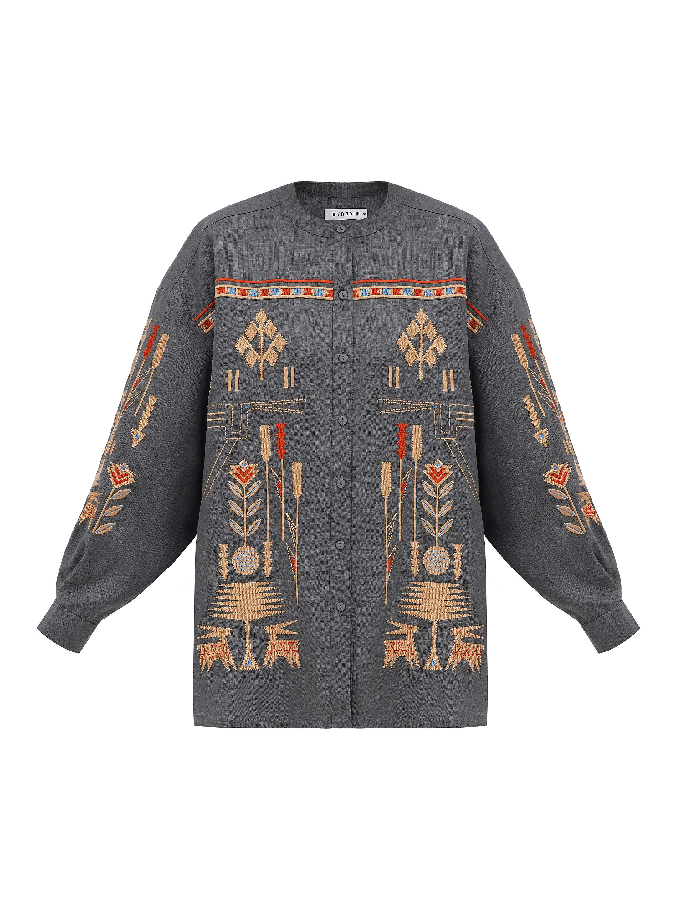 Linen shirt with embroidery Saenko buy