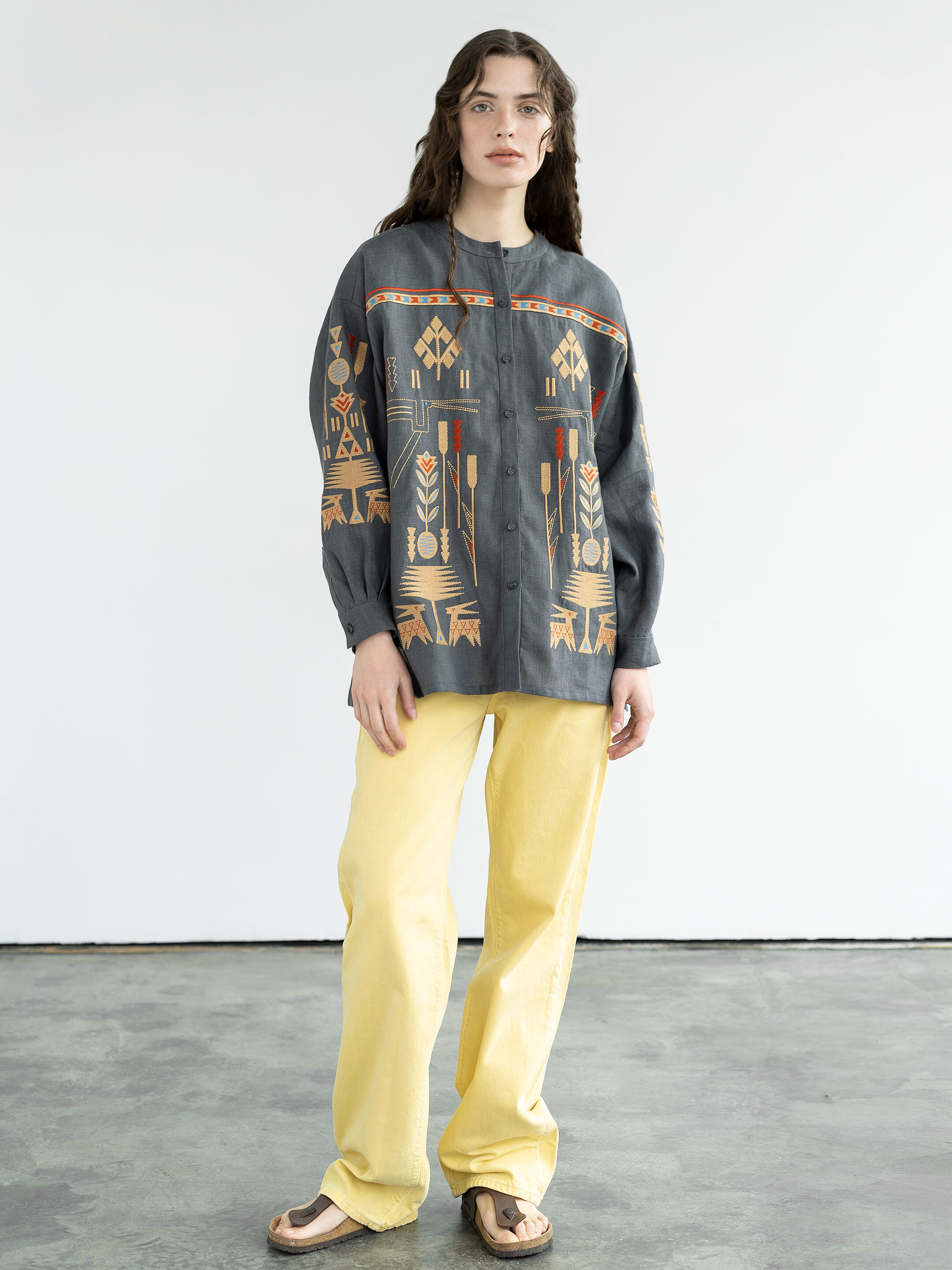 Linen shirt with embroidery Saenko in Ukraine