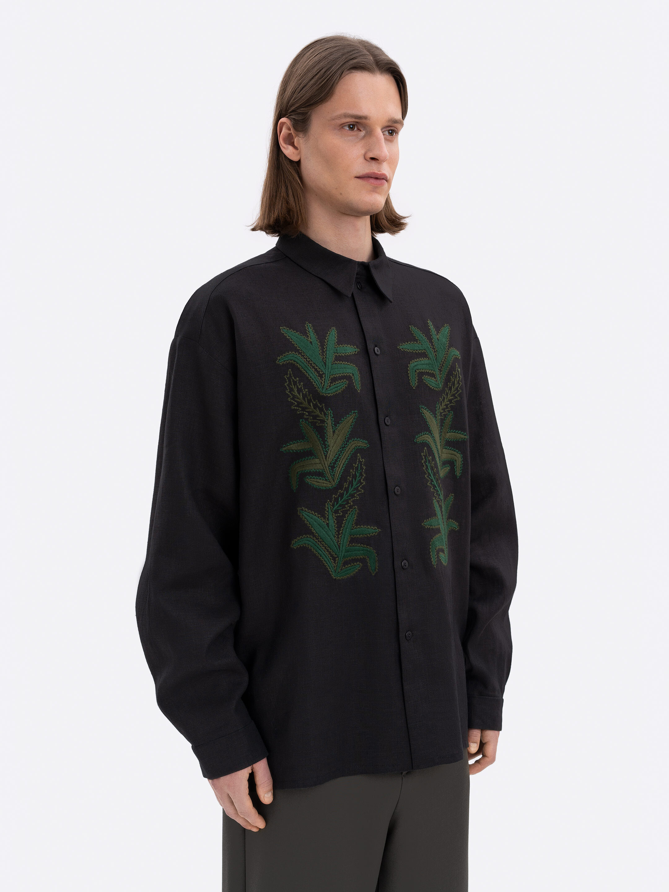 Linen shirt with embroidery Konopli in Ukraine