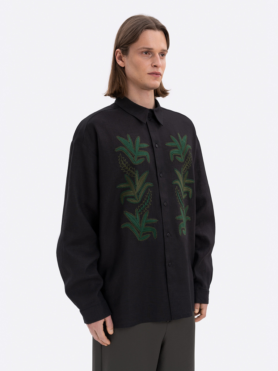 Linen shirt with embroidery Konopli [0]