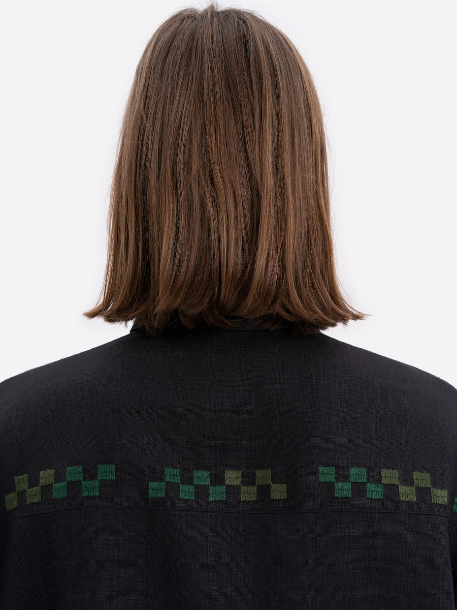 Linen shirt with embroidery Konopli [0]
