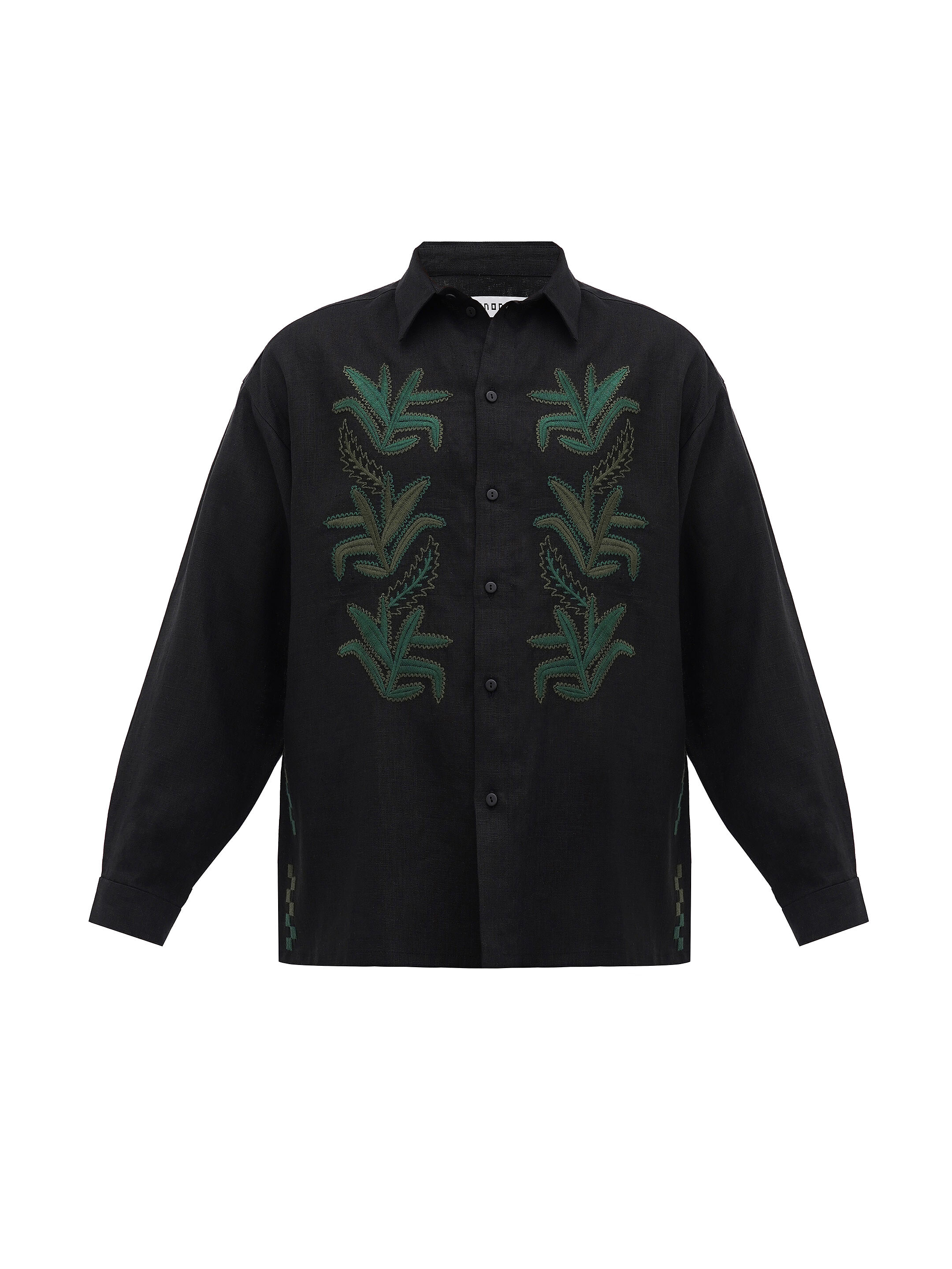 Linen shirt with embroidery Konopli ціна