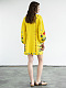 Yellow linen dress with embroidery Prykhodko Yellow