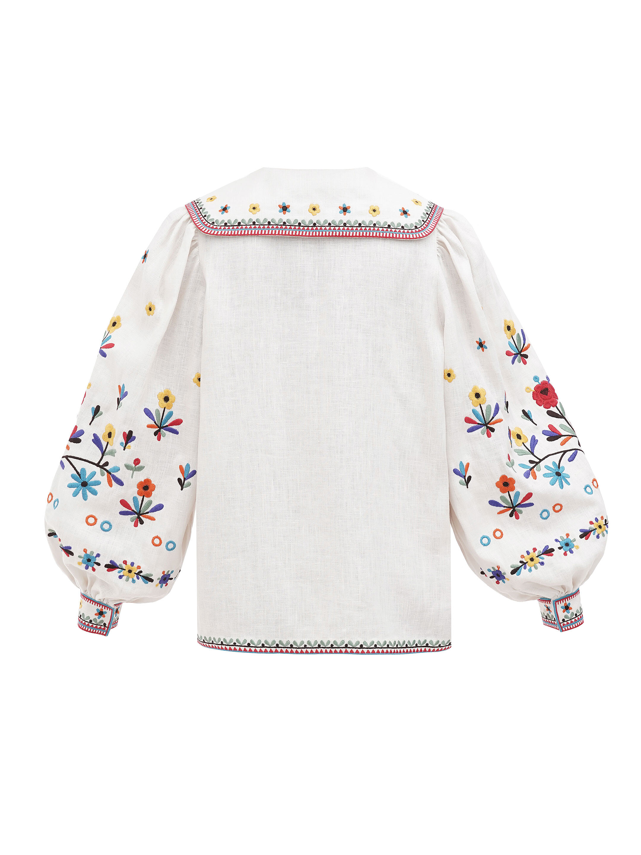 Embroidered linen shirt with yavorivsky ornament Yavir buy