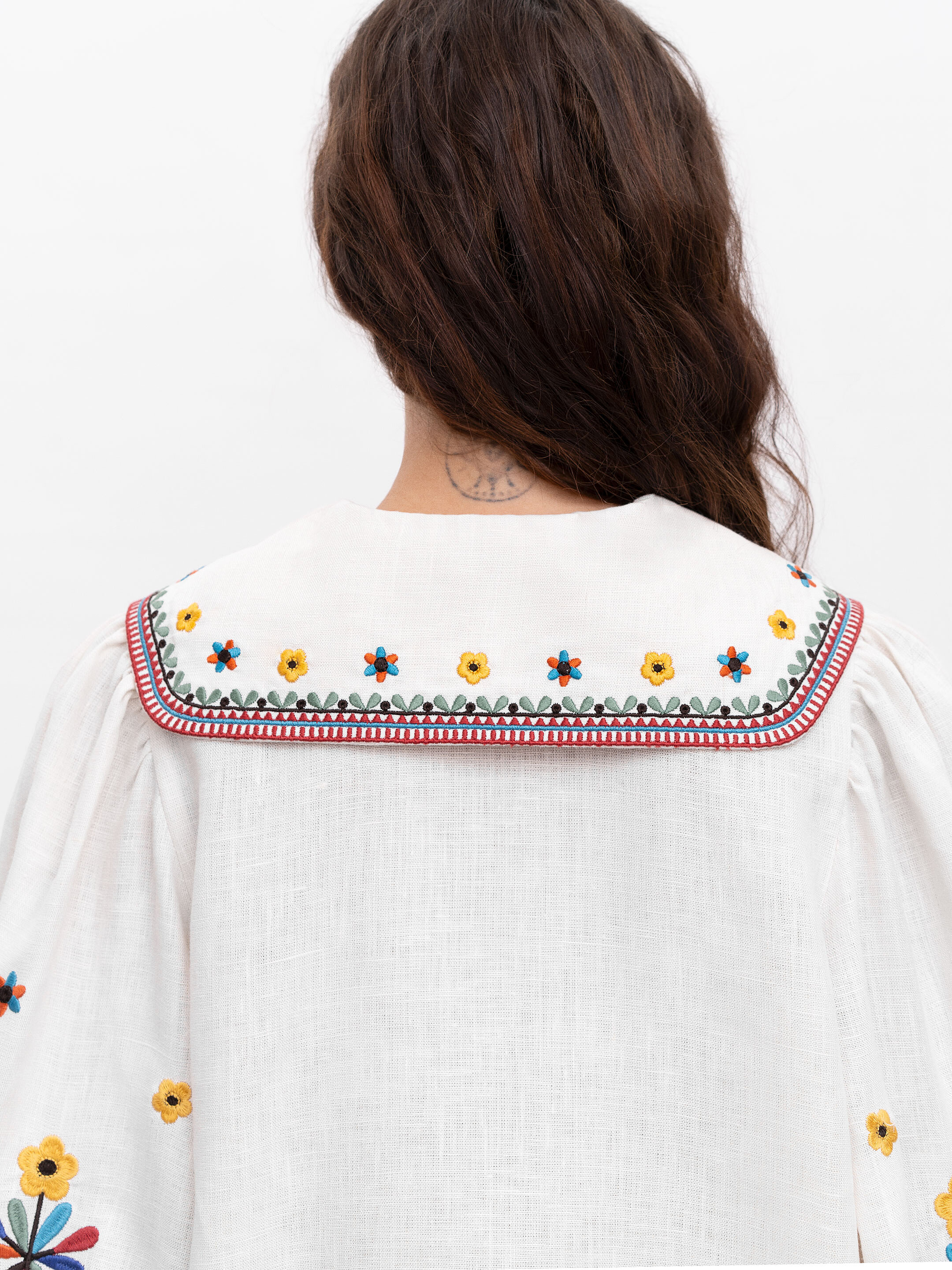 Embroidered linen shirt with yavorivsky ornament Yavir photo