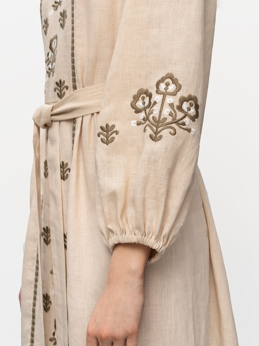 Embroidered linen dress Tranoy [0]