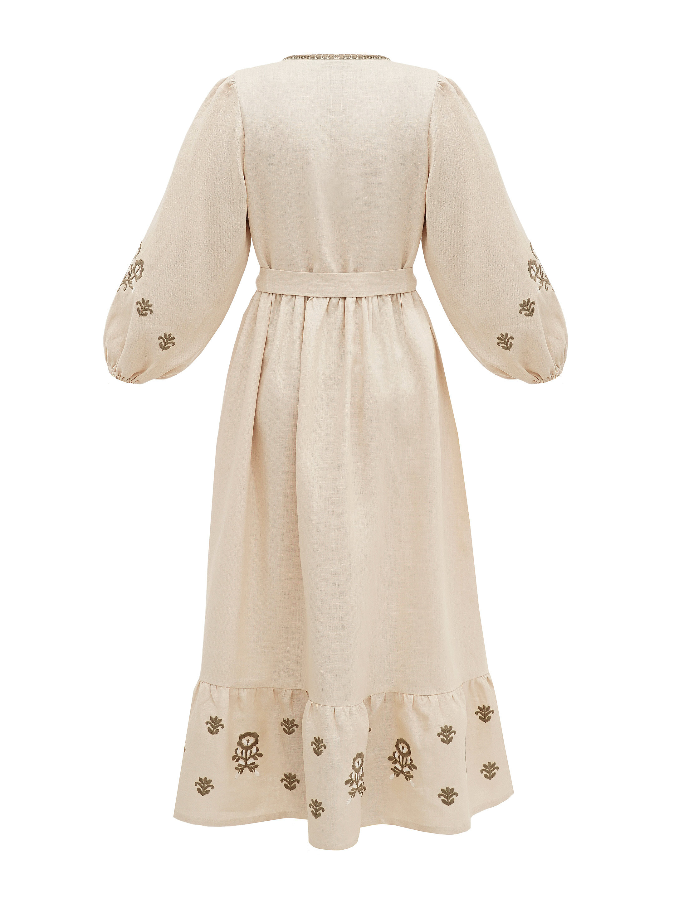 Embroidered linen dress Tranoy sizes