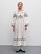 Long embroidered linen dress with yavorivsky ornament Yaryna