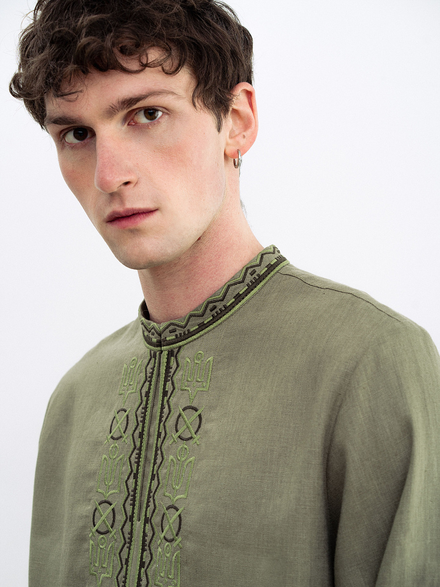 Men's embroidered shirt with symbols of Kyivan Rus 988 [0]