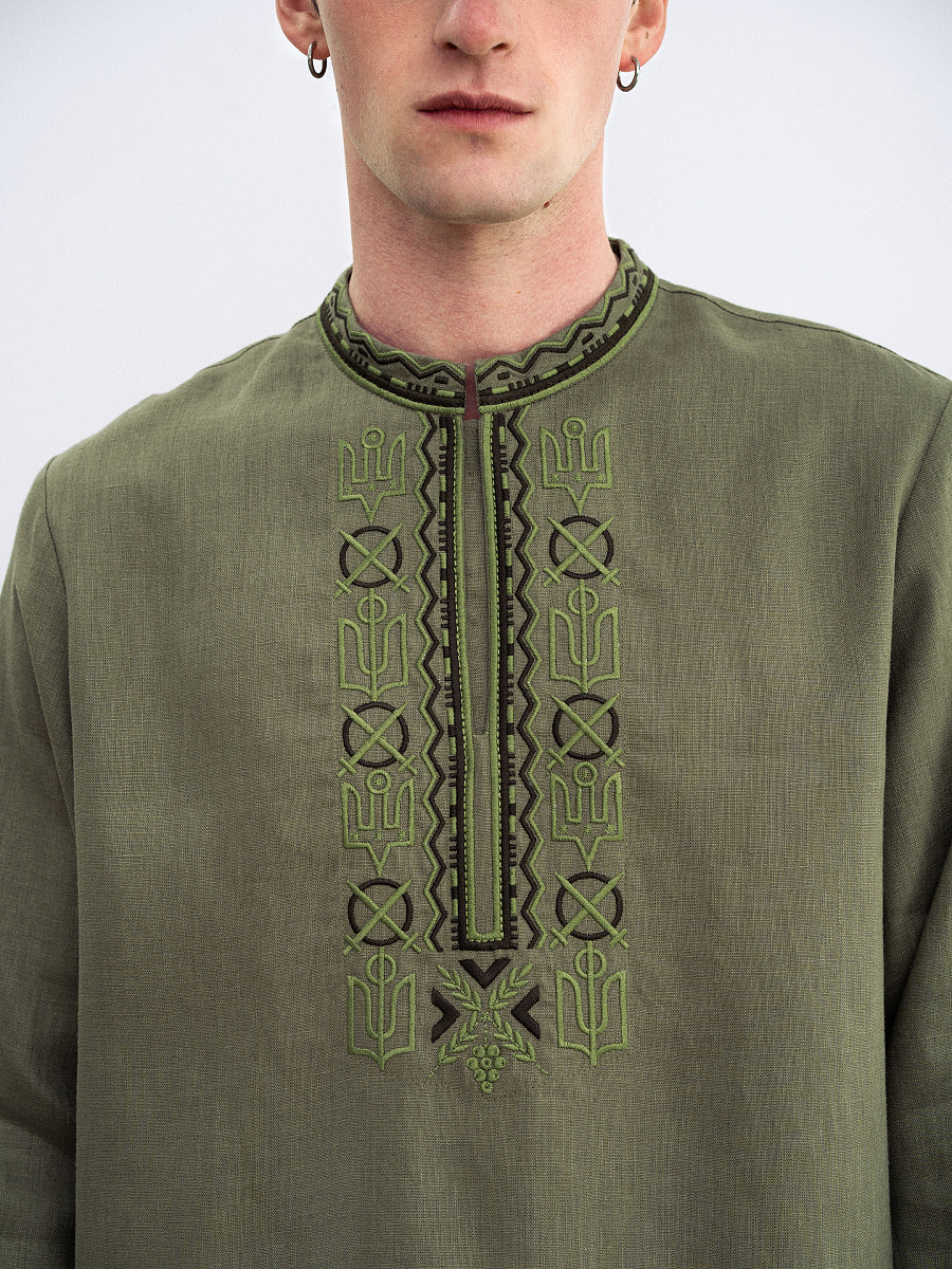 Men's embroidered shirt with symbols of Kyivan Rus 988 [0]