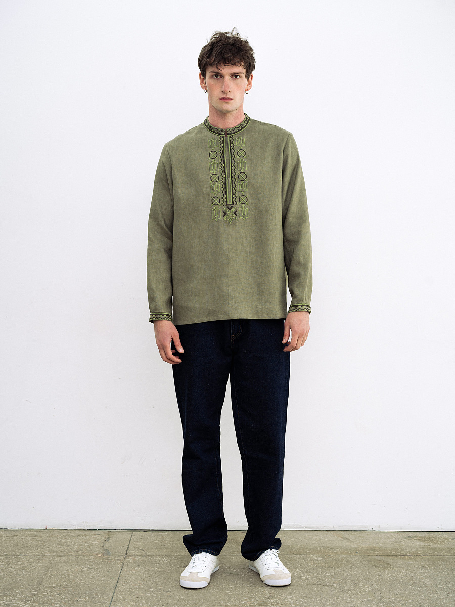 Men's embroidered shirt with symbols of Kyivan Rus 988 [0]