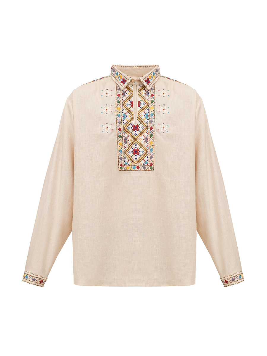 Men's embroidered shirt with collar Veremiy [0]