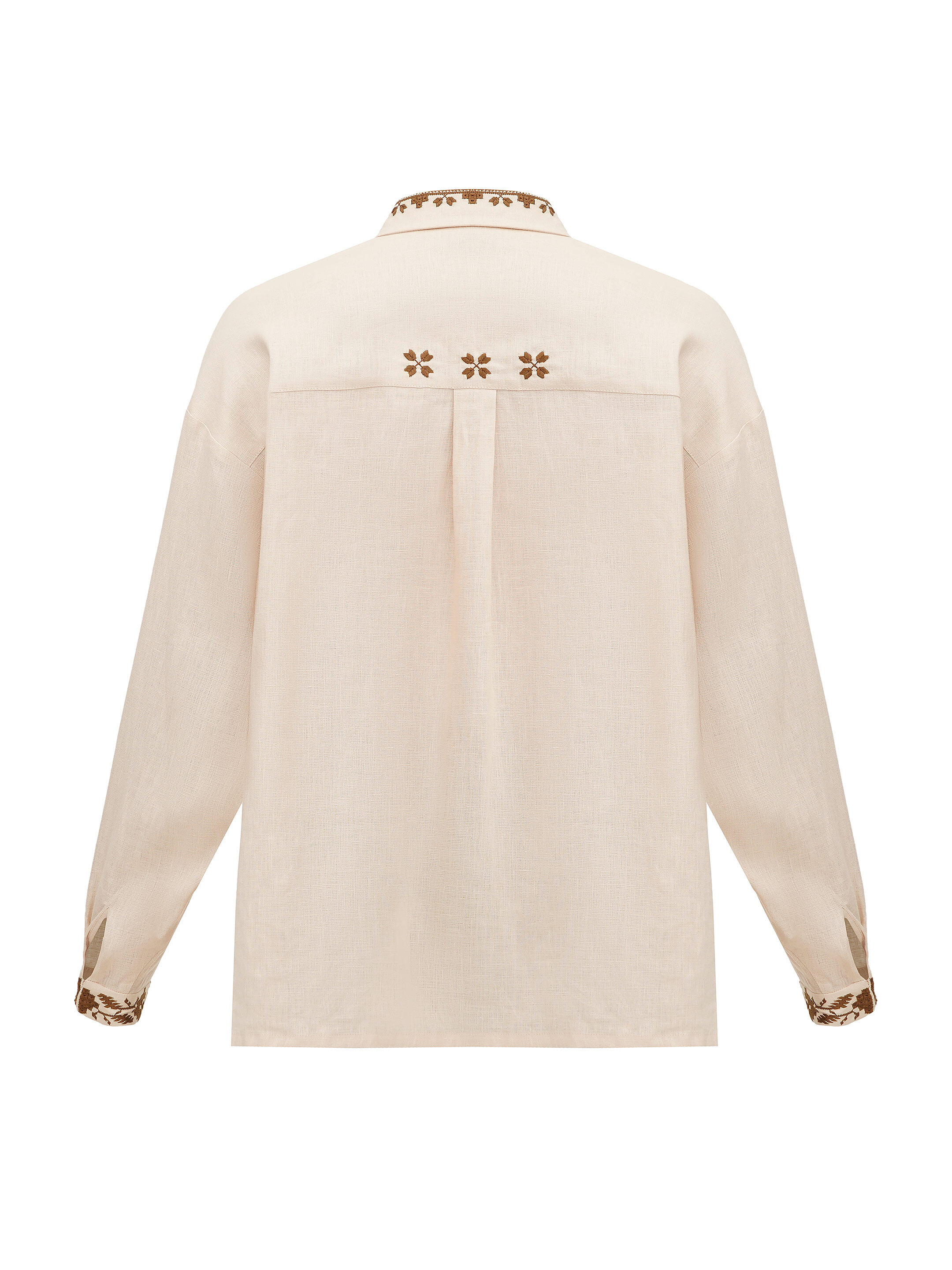 Men's embroidered shirt with a collar Chernihivska sizes