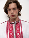 White men's embroidered shirt Zhytomyr Bila
