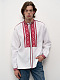 White men's embroidered shirt Zhytomyr Bila