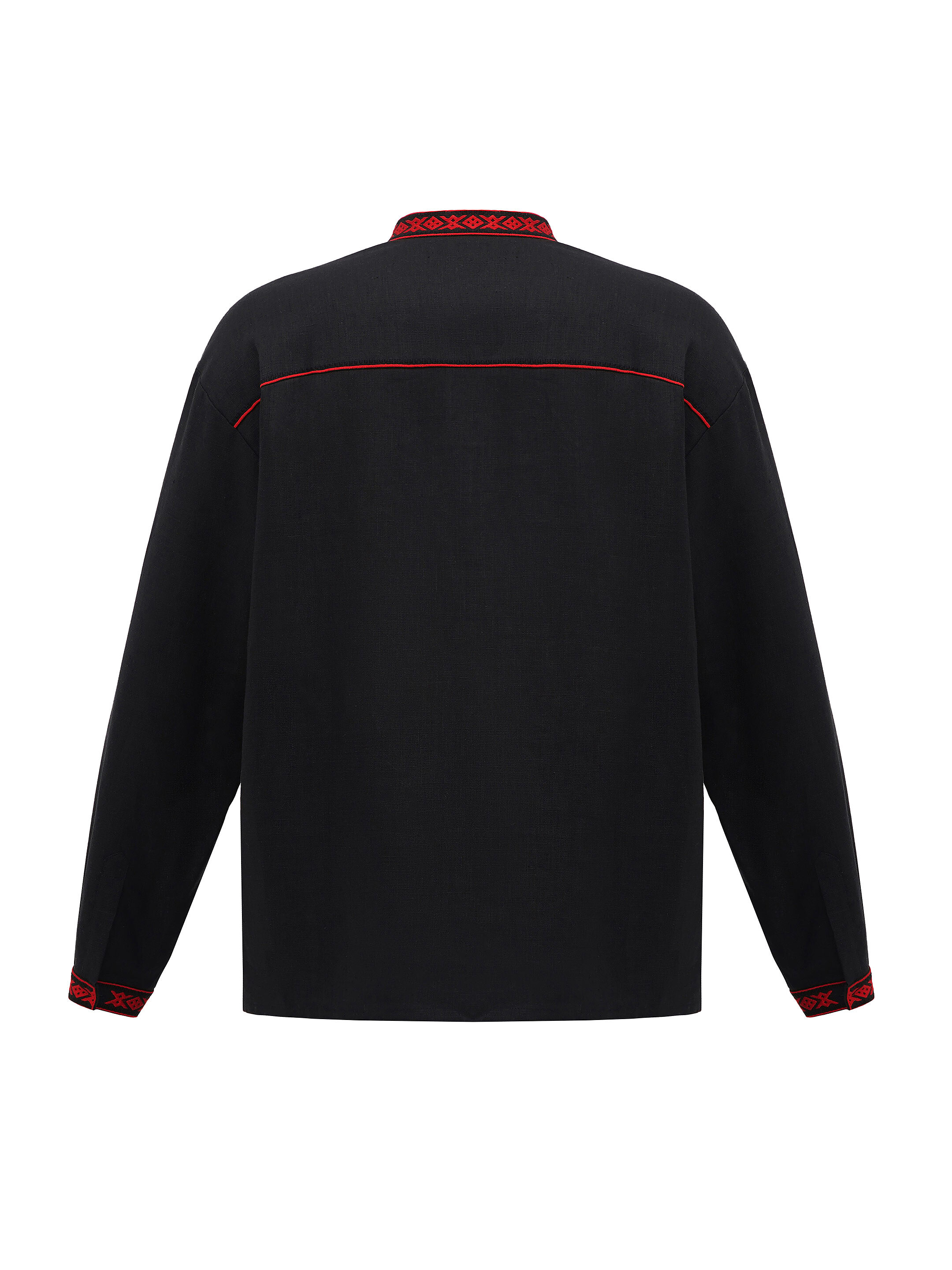 Black men's embroidered shirt Zhytomyr Chorna sizes