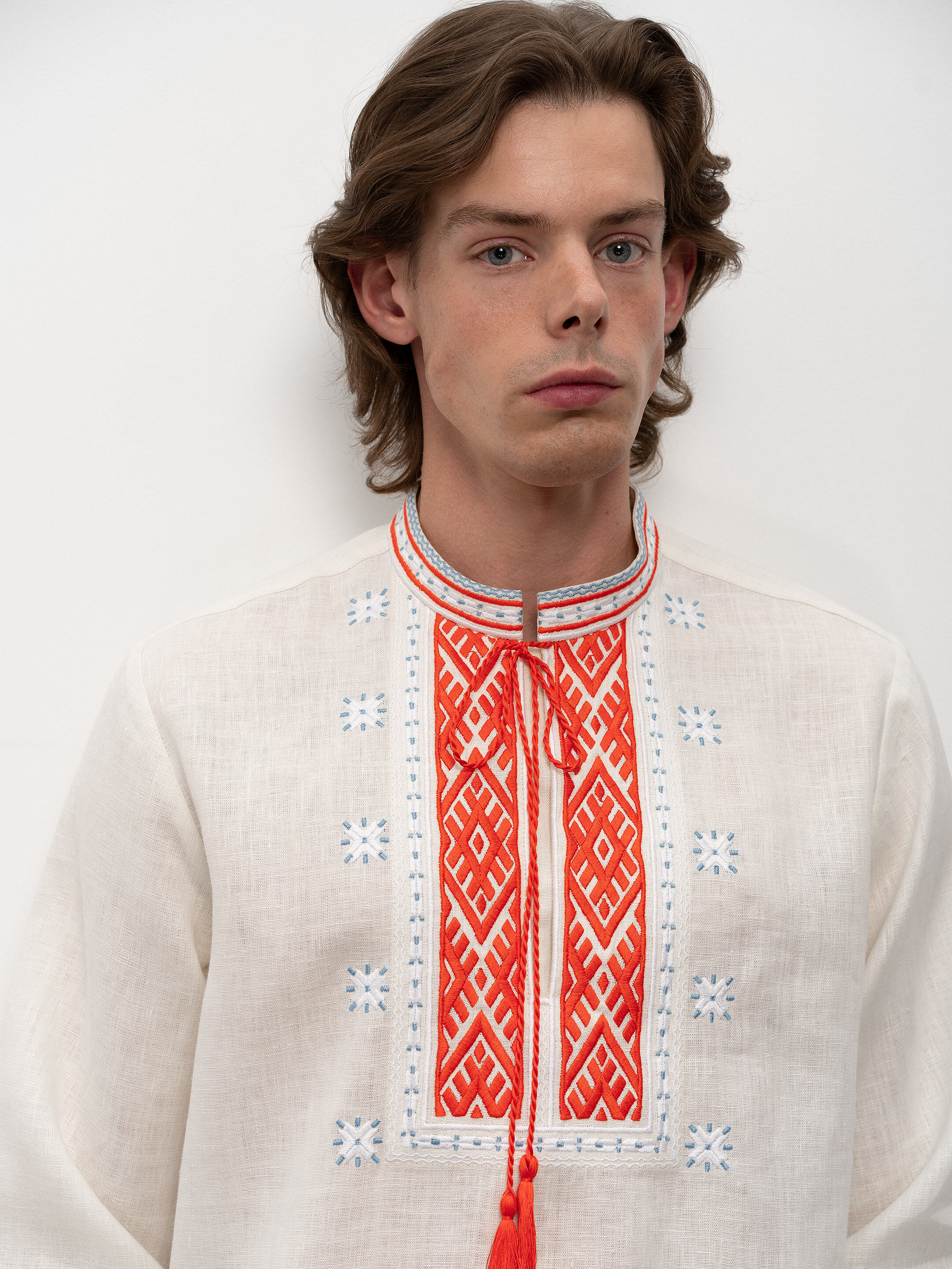 Men's vyshyvanka of the Podillia region Odeska in Ukraine