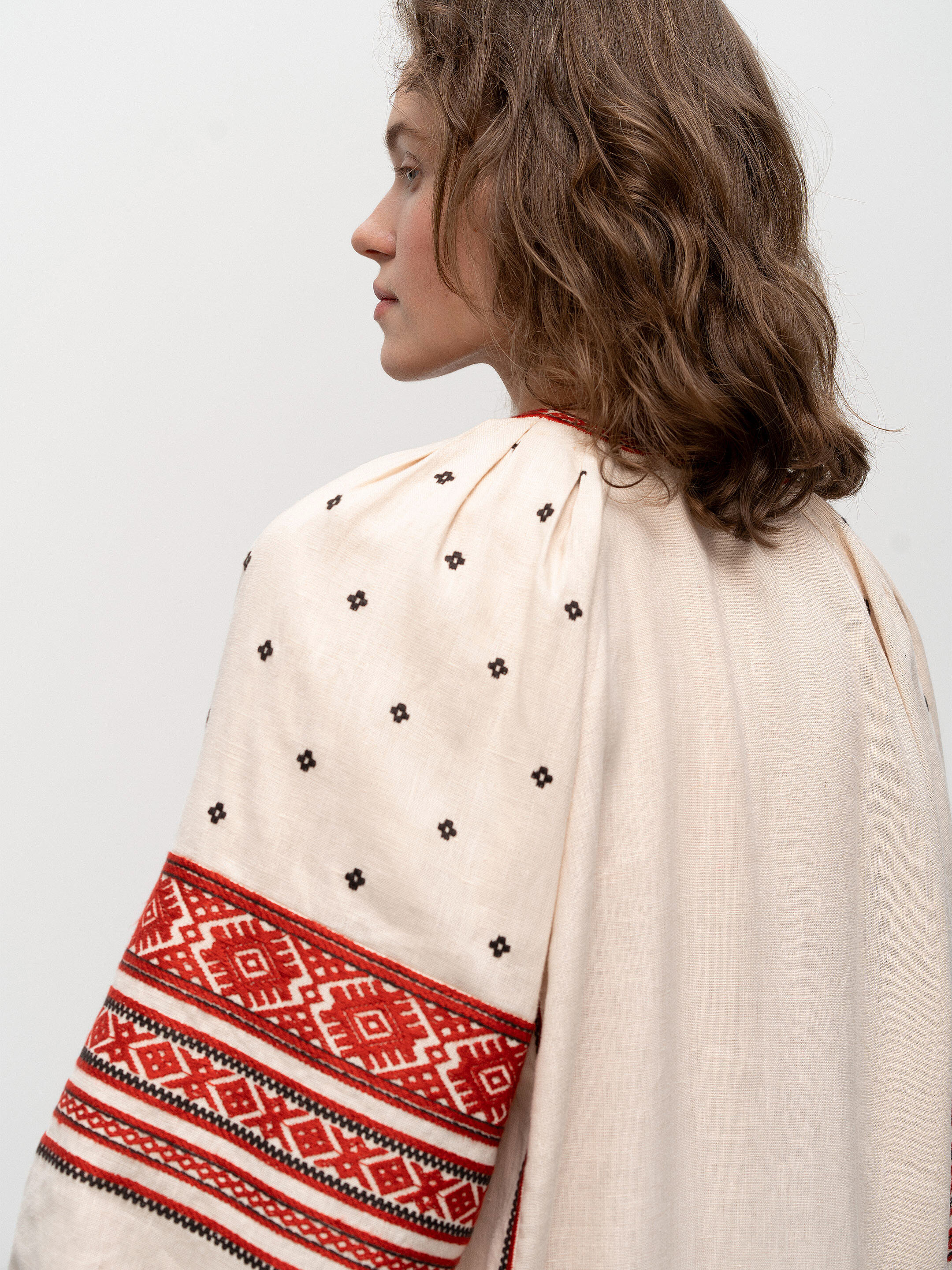 Embroidered dress of the Polissia region Malyn cheap