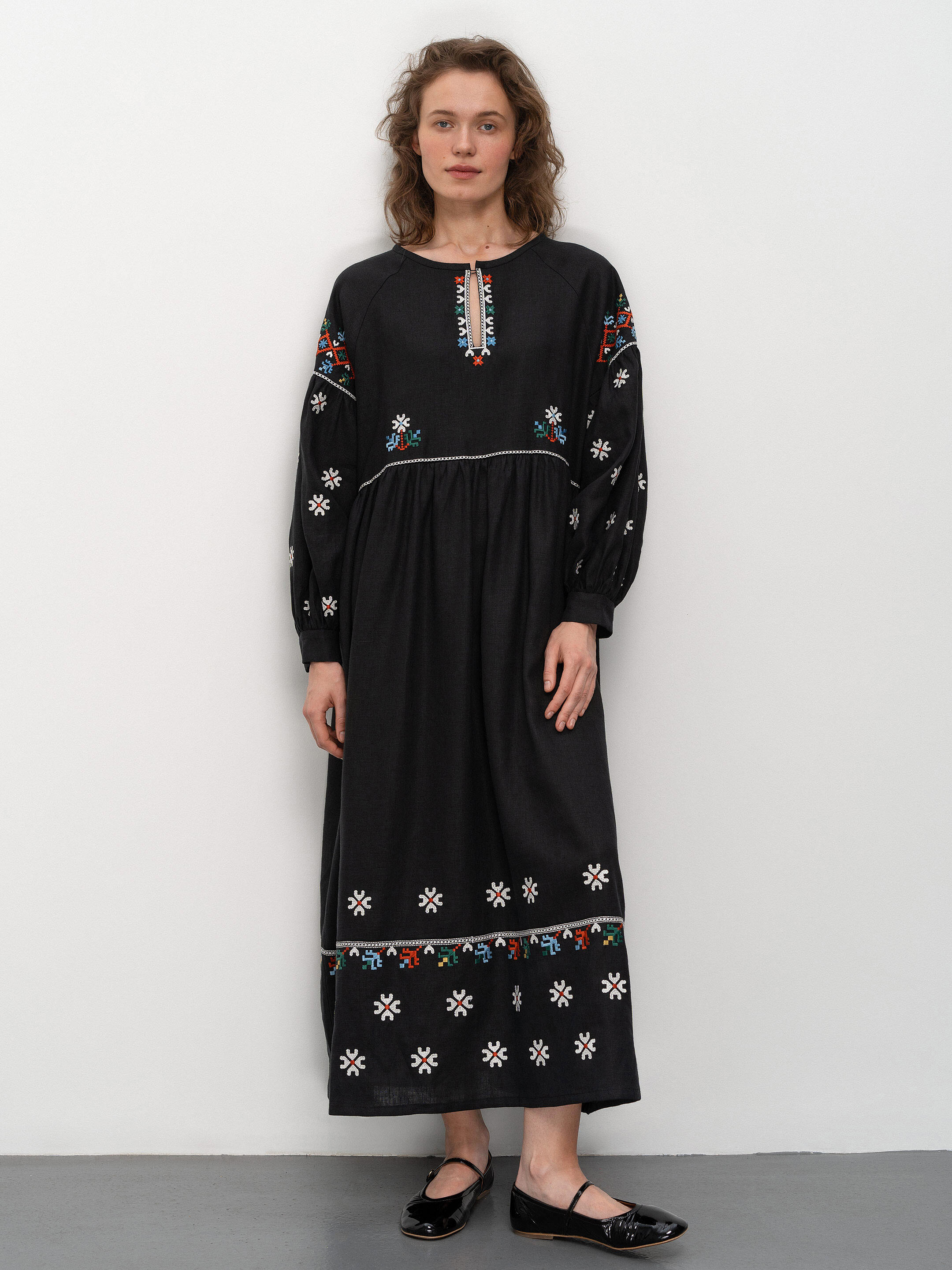 Long embroidered dress of the Podillia region Vinnytska Buy