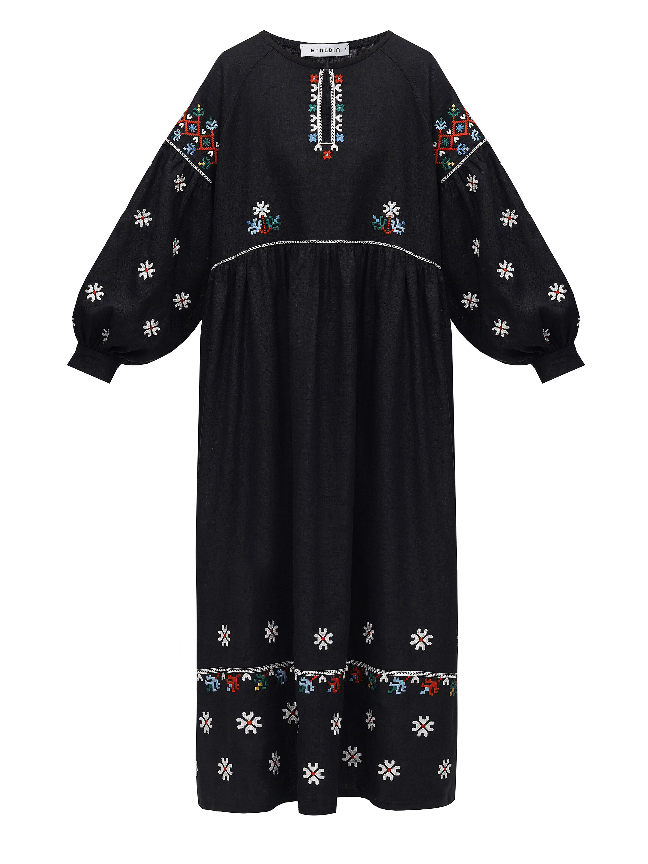 Long embroidered dress of the Podillia region Vinnytska sizes
