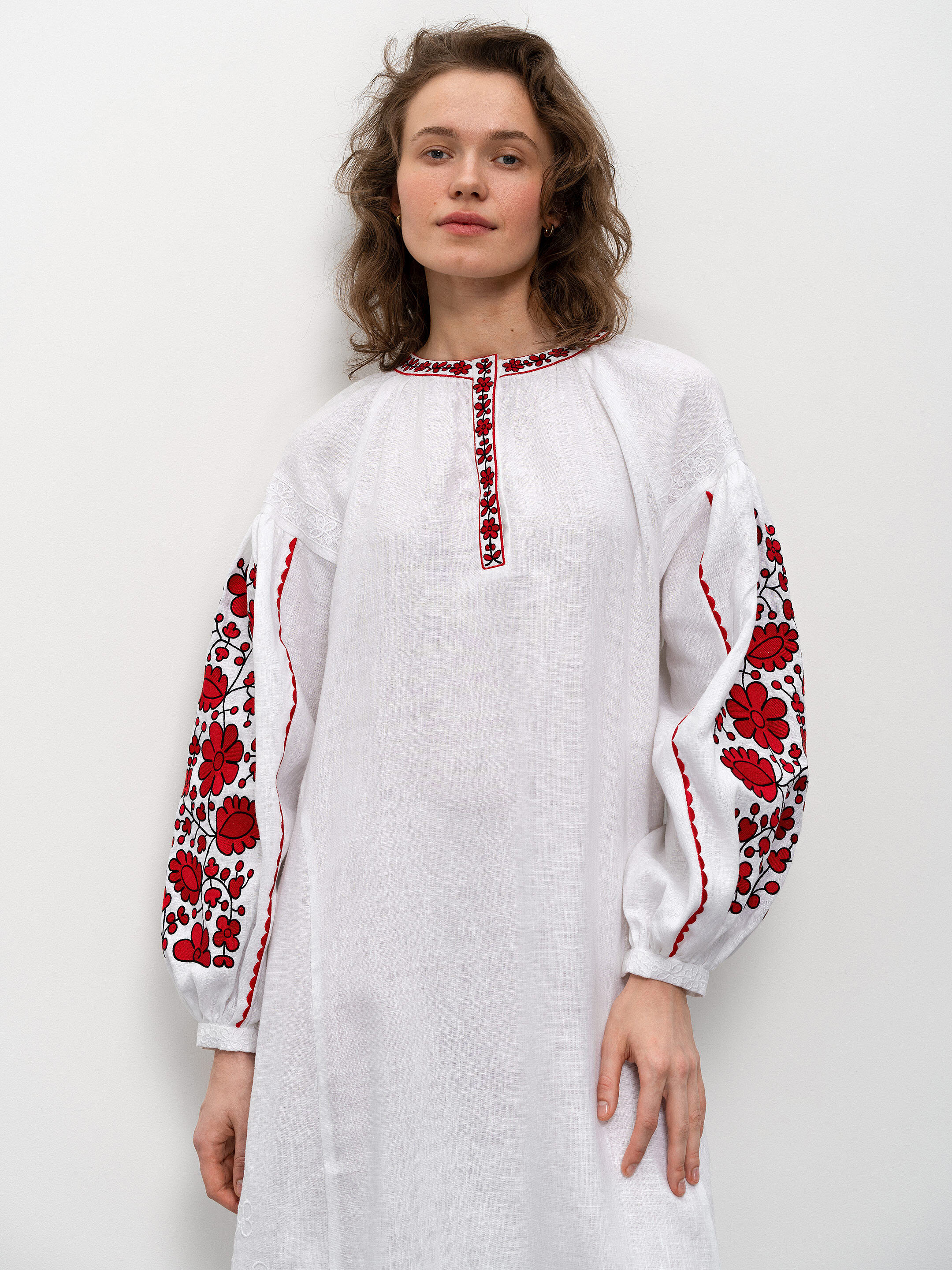 Long embroidered dress Myrhorodska photo