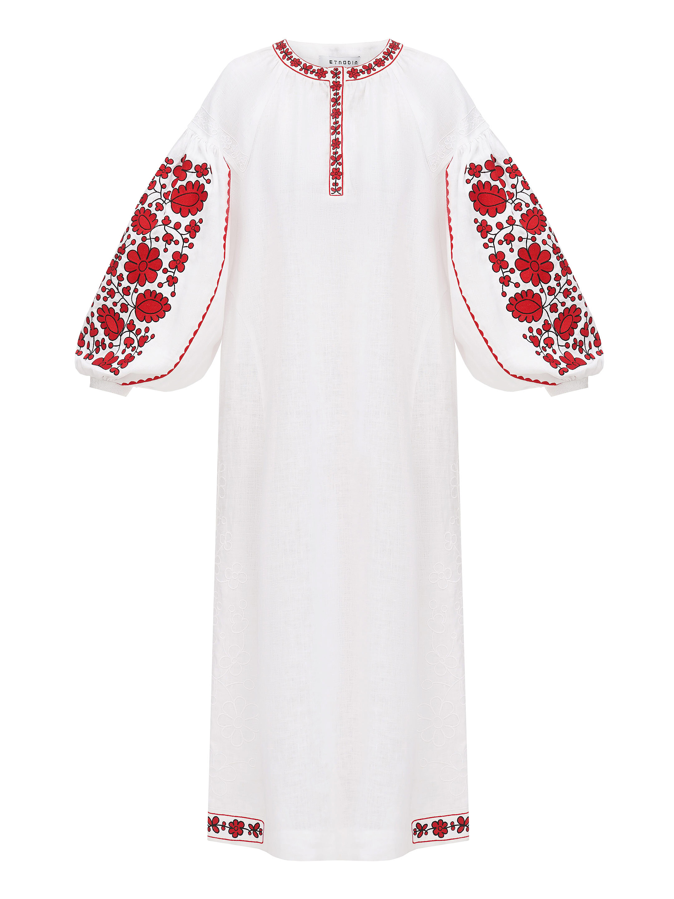 Long embroidered dress Myrhorodska buy