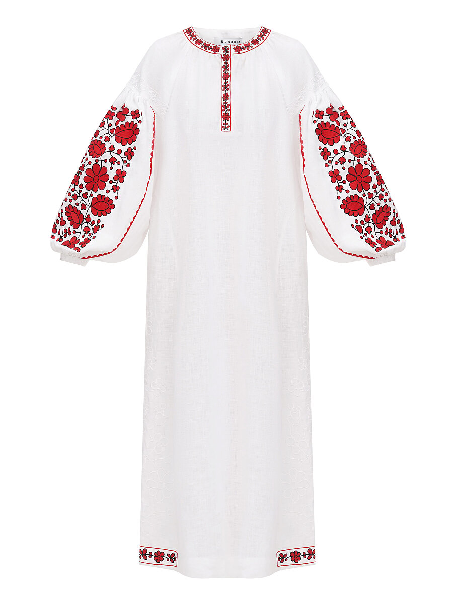 Long embroidered dress Myrhorodska [0]