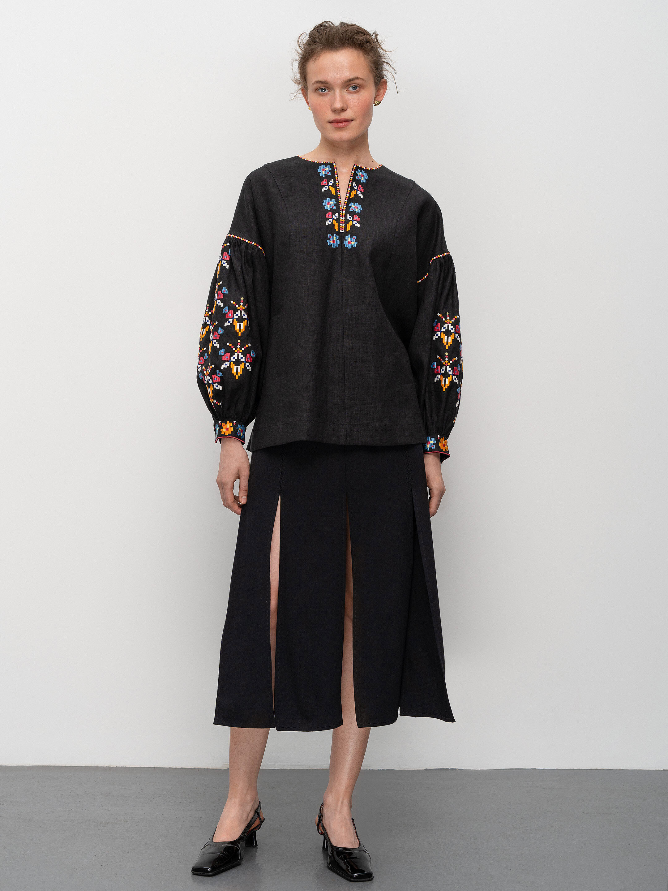 Women's embroidered shirt Zakarpatska in Ukraine