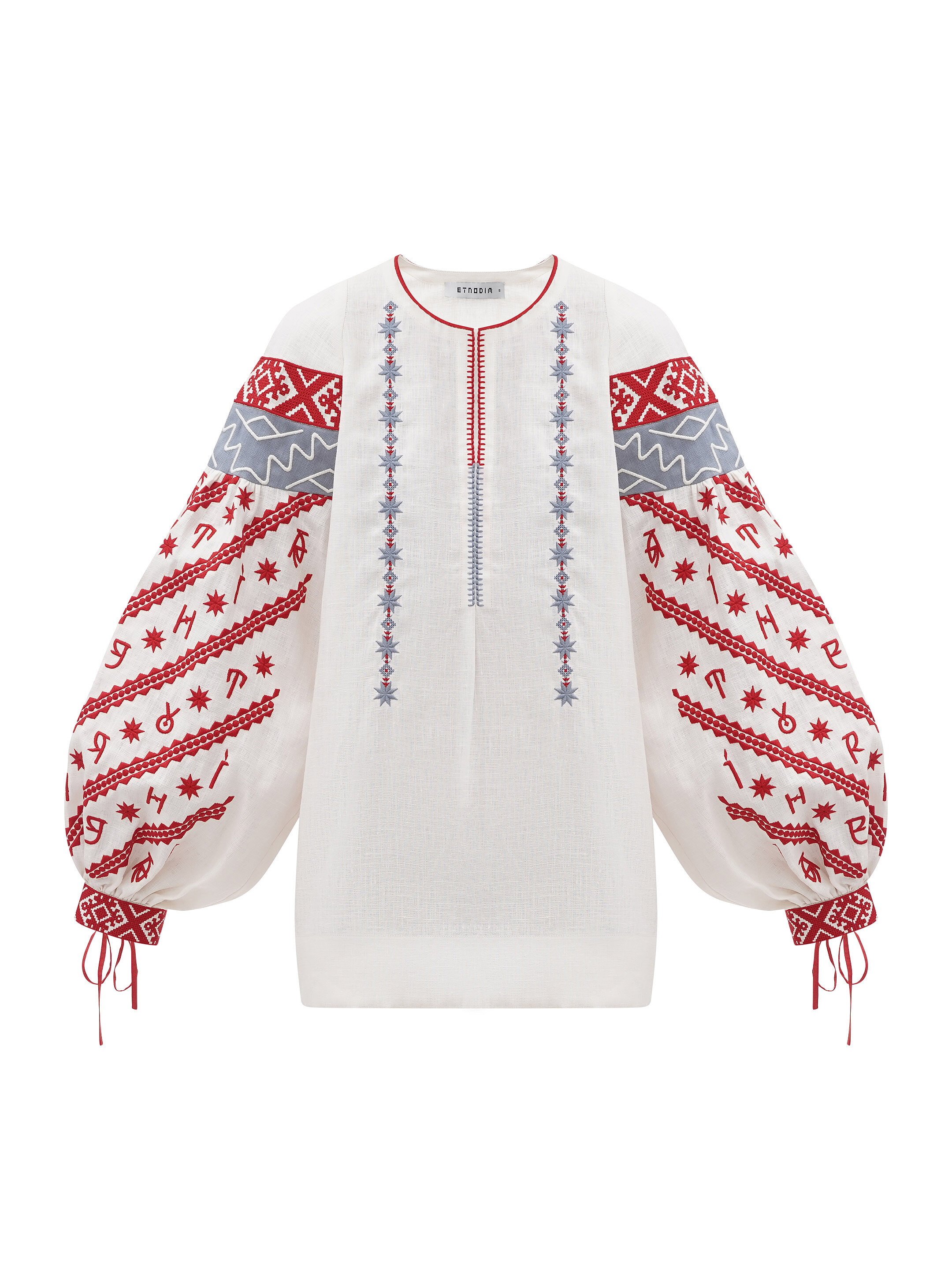 Women's embroidered blouse dedicated to the alphabet Rutenia sizes