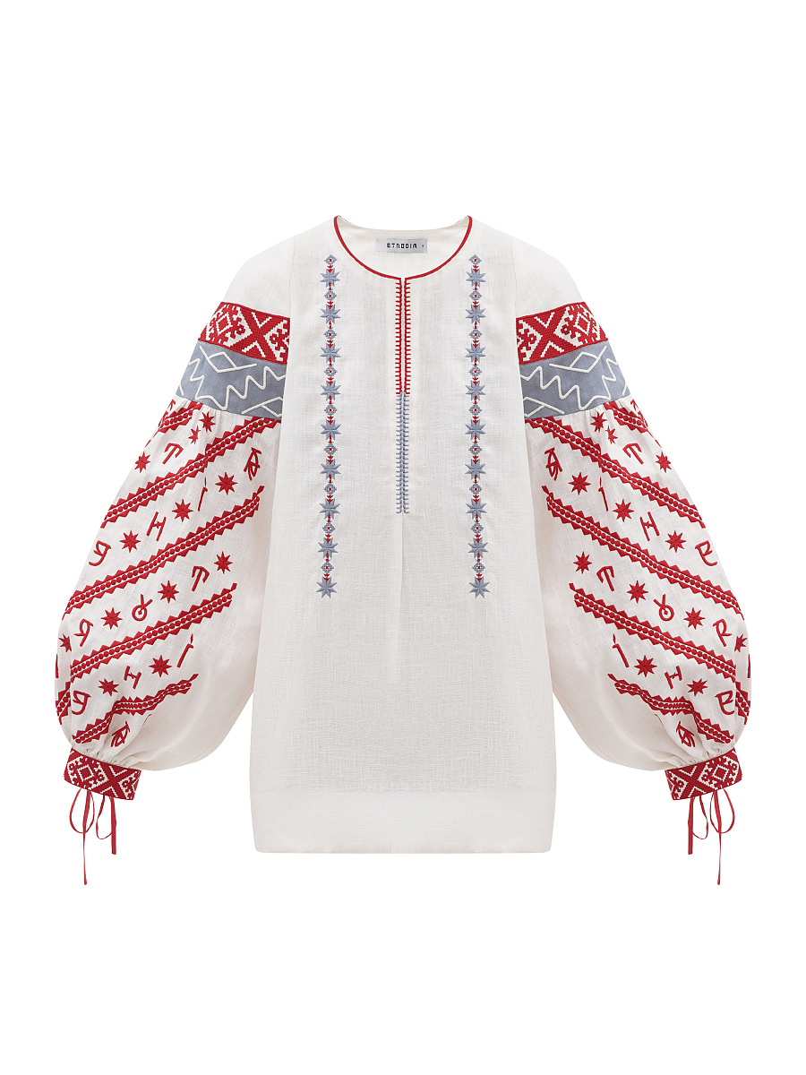Women's embroidered blouse dedicated to the alphabet Rutenia [0]