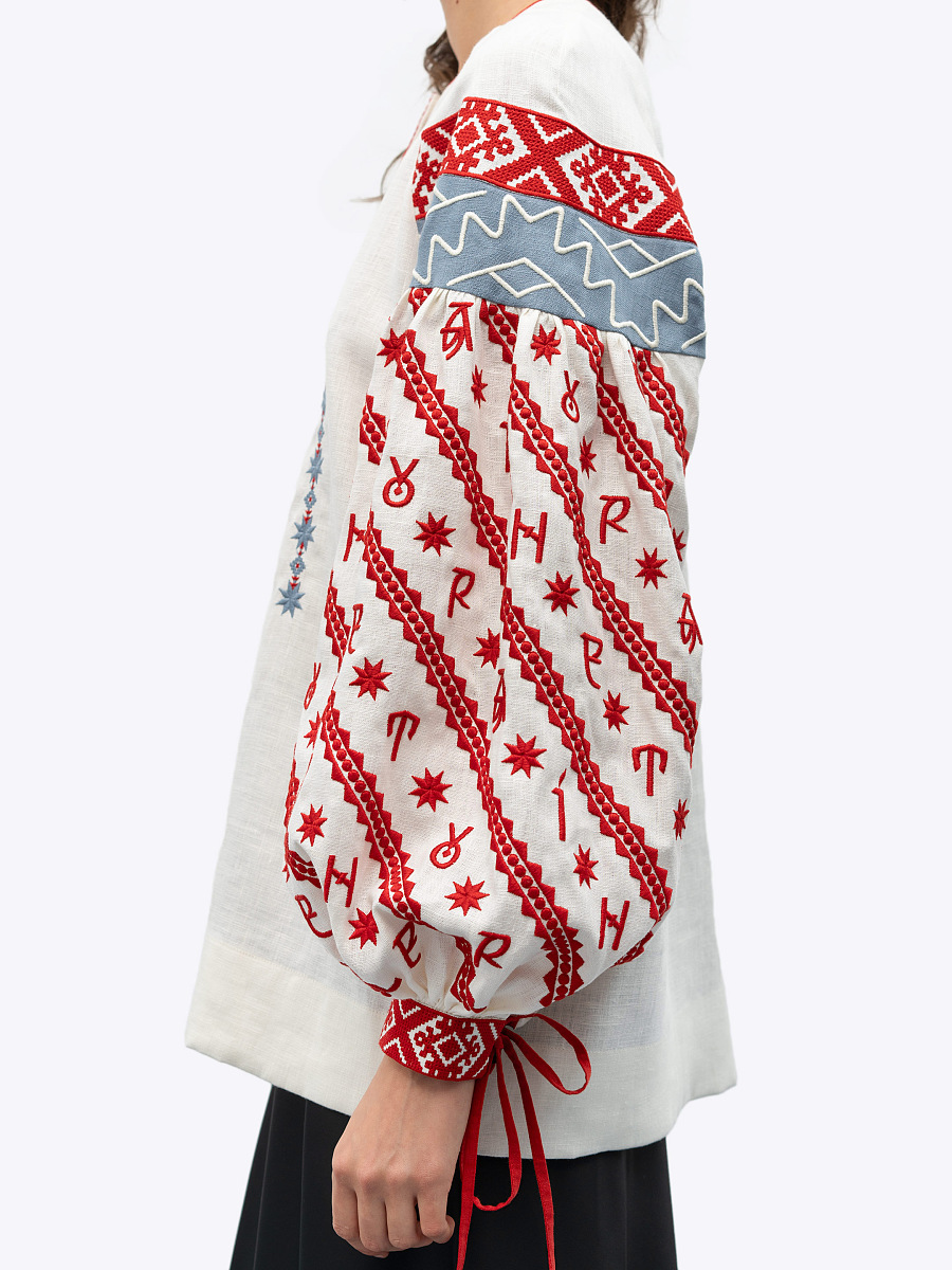 Women's embroidered blouse dedicated to the alphabet Rutenia [0]