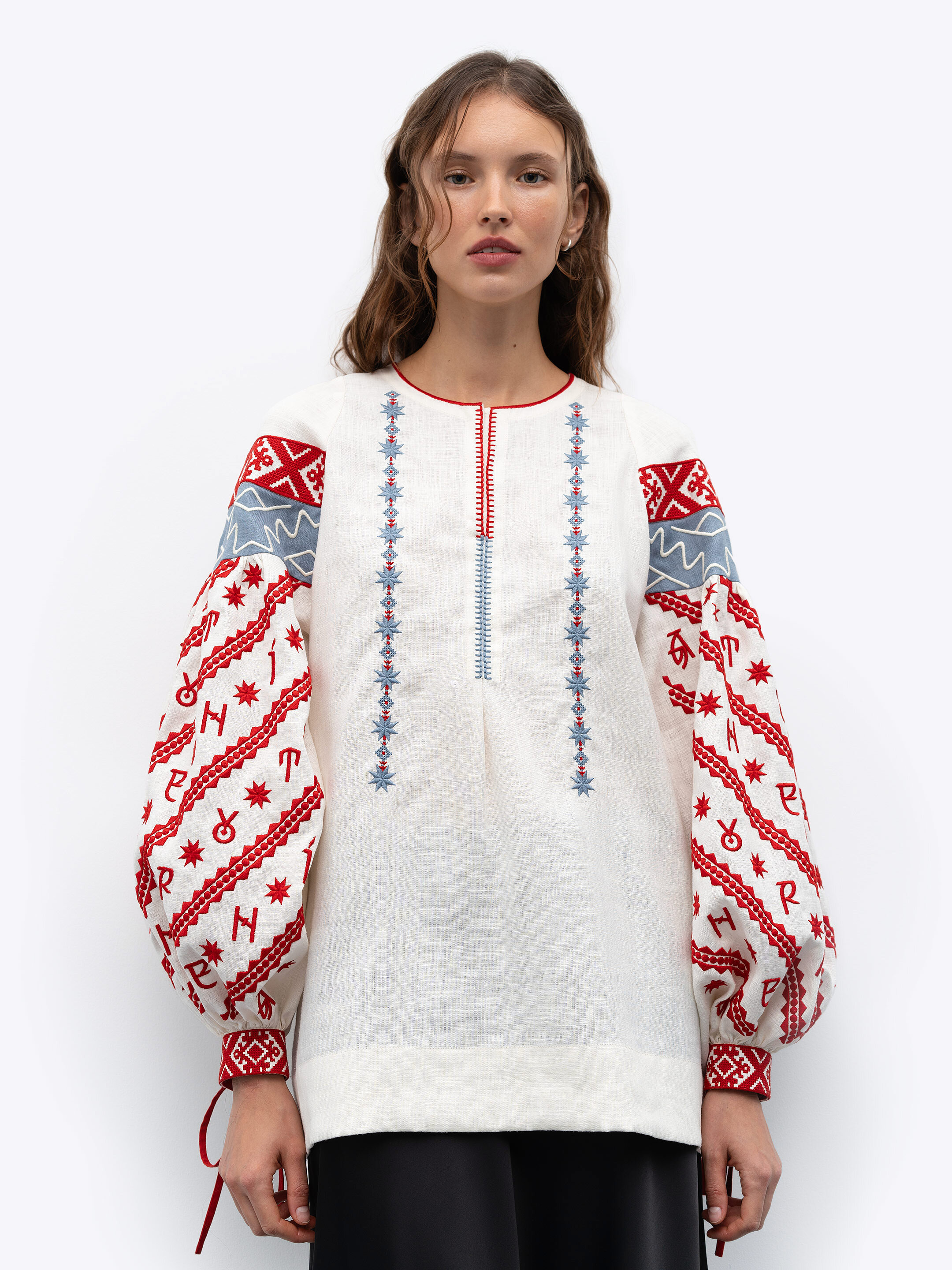 Women's embroidered blouse dedicated to the alphabet Rutenia Buy