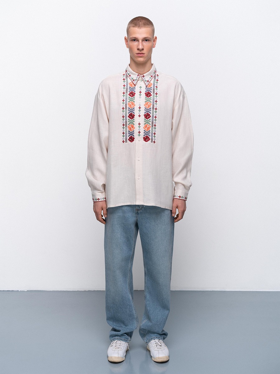 Men's embroidered shirt dedicated to the east Abrykosy M [0]