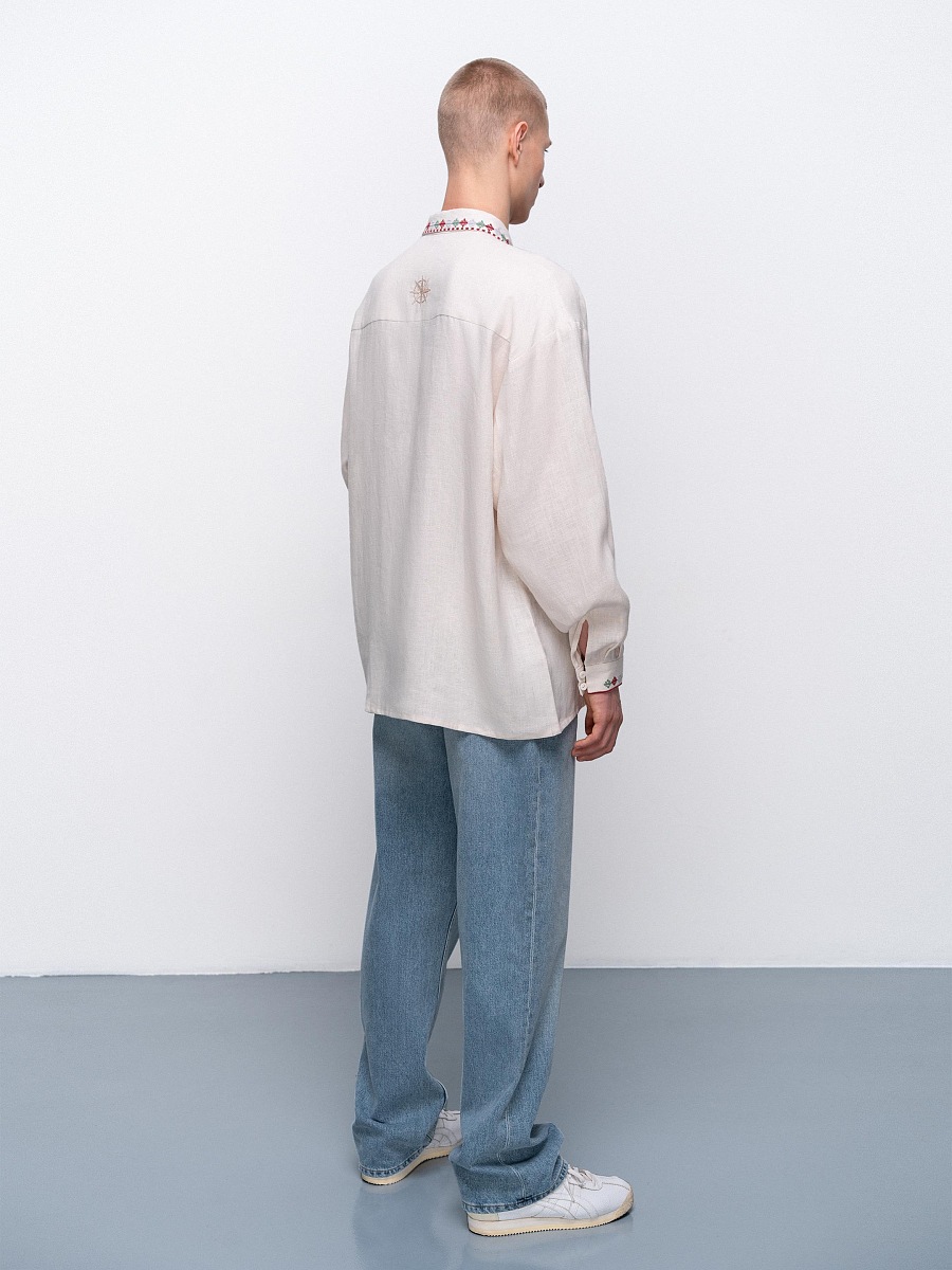 Men's embroidered shirt dedicated to the east Abrykosy M [0]