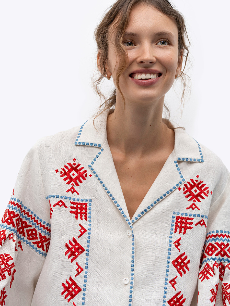 Women's vyshyvanka based on Olga Kosach's ornaments Pchilka [0]