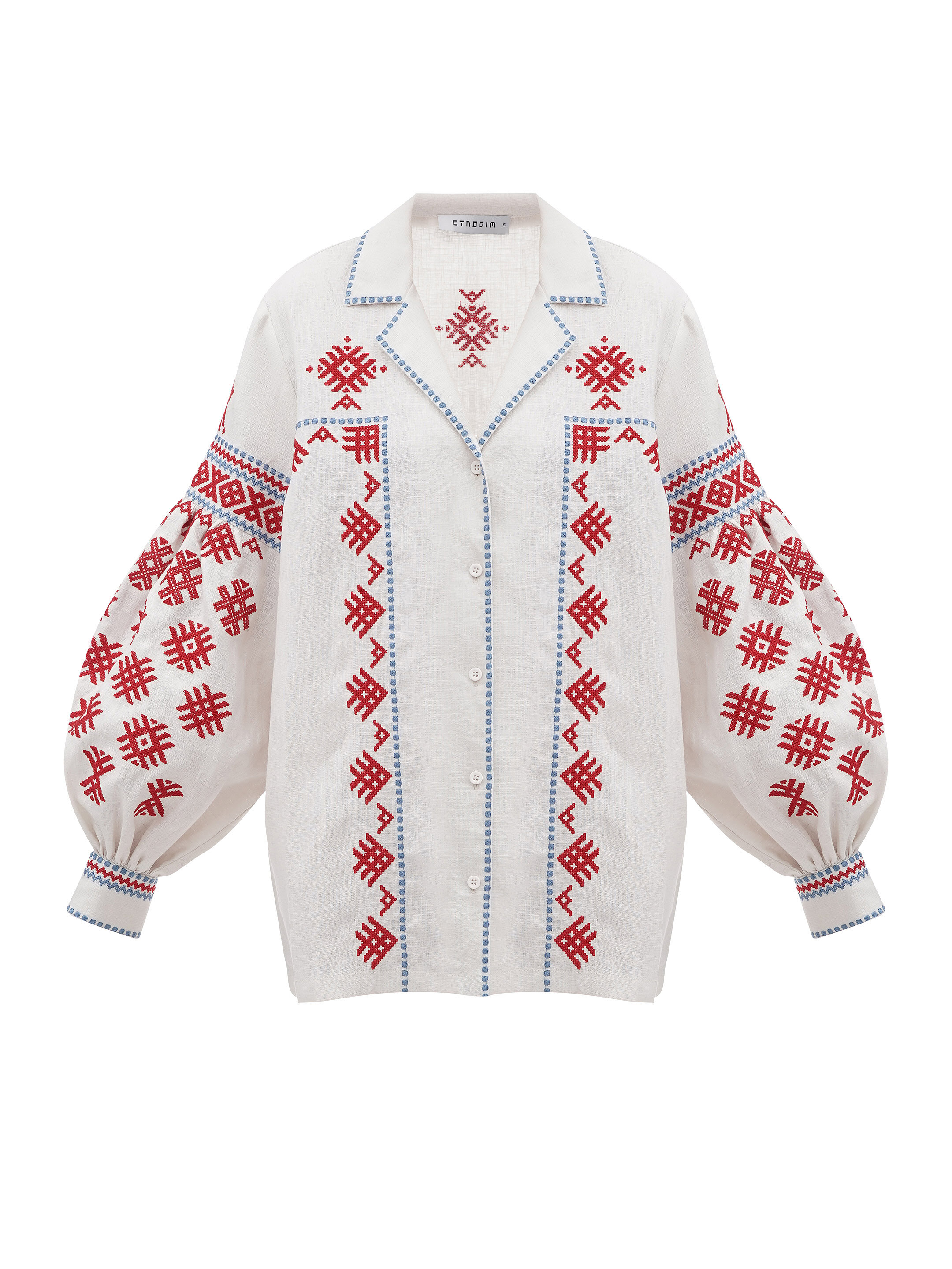 Women's vyshyvanka based on Olga Kosach's ornaments Pchilka sizes