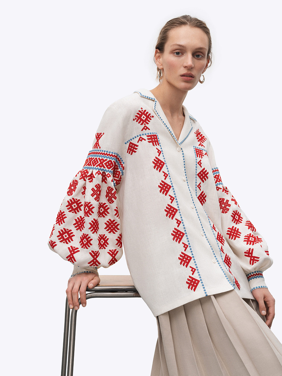 Women's vyshyvanka based on Olga Kosach's ornaments Pchilka [0]