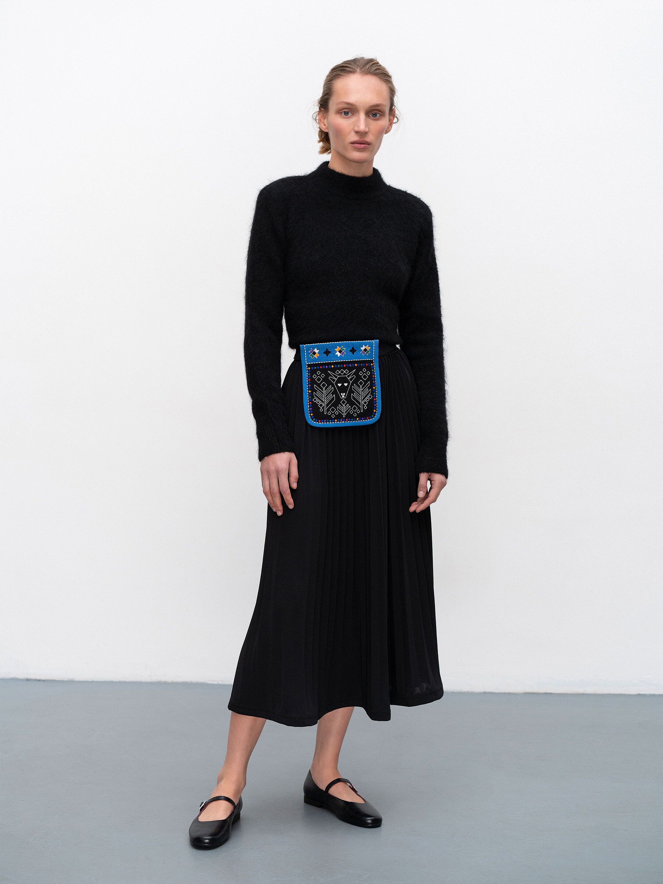 Pocket bag with embroidery Koza Synia cheap